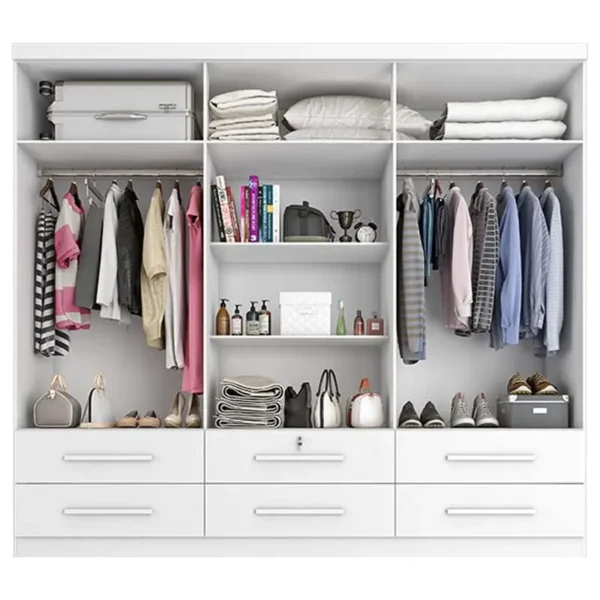 ROUPEIRO ZANZINI MAXIMUS PLUS BRANCO ABSOLUTO 6P 6G - Imagem 4
