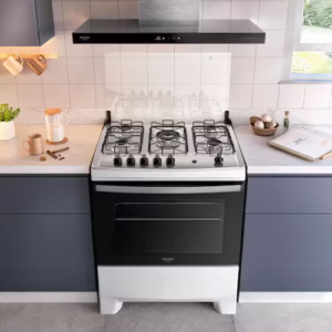 Fogão 5 Bocas Dako Supreme com Mesa em Inox e Acendimento Automático Branco – Bivolt