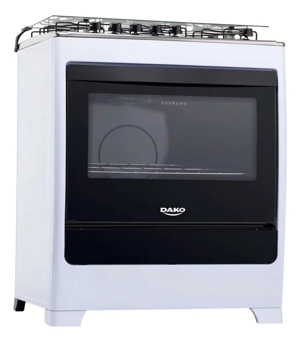 Fogão 5 Bocas Dako Supreme Branco Inox Bivolt