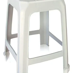 Banqueta Plástica Antares Cor Branco 80kg