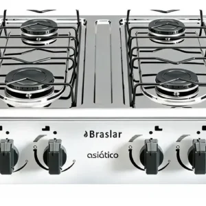 FOGAO BRASLAR ASIATICO 4 BOCAS BRANCO DE MESA