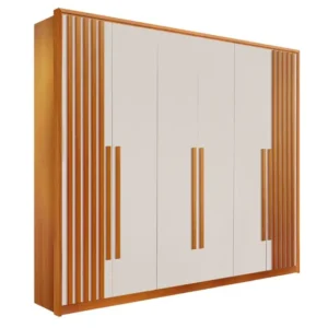 ROUPEIRO VALVERDE ANAPOLIS RIPADO 6 PORTAS CINAMOMO/OFF WHITE