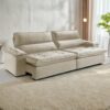SOFA RETRATIL ZARAT BERLIMMOD 100 BR25COR 300 BEGE ESCURO - Imagem 2
