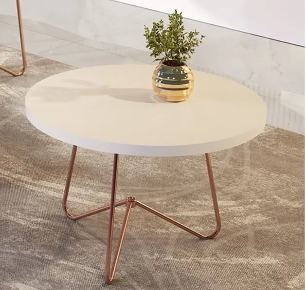 MESA CENTRO JB BECHARA 8006 LU OFF WHITHE - Imagem 3