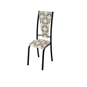 CADEIRA DE AÇO BM MONACO PRATA MART. C/6