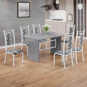 CADEIRA DE AÇO PARIS CINZA MARTELADO C/6