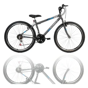 BICICLETA ARO 26 ATHOR 18/M REBAIXADA GRAFITE C/AZUL