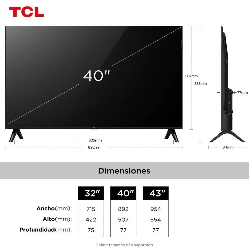 TV TCL 40P SMART WIFI HD FULL GOOGLE TV - Imagem 3