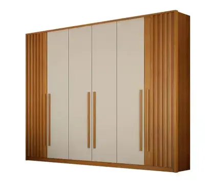 ROUPEIRO VALVERDE ANAPOLIS RIPADO 06 PORTAS CINAMOMO/OFFWHITE
