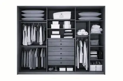 ROUPEIRO VALVERDE ANAPOLIS RIPADO 06 PORTAS CINAMOMO/OFFWHITE - Imagem 3