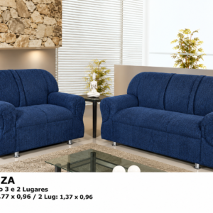 SOFA 2X3 LUGARES VENEZA AZUL