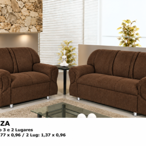 SOFA 2X3 LUGARES VENEZA MARRON